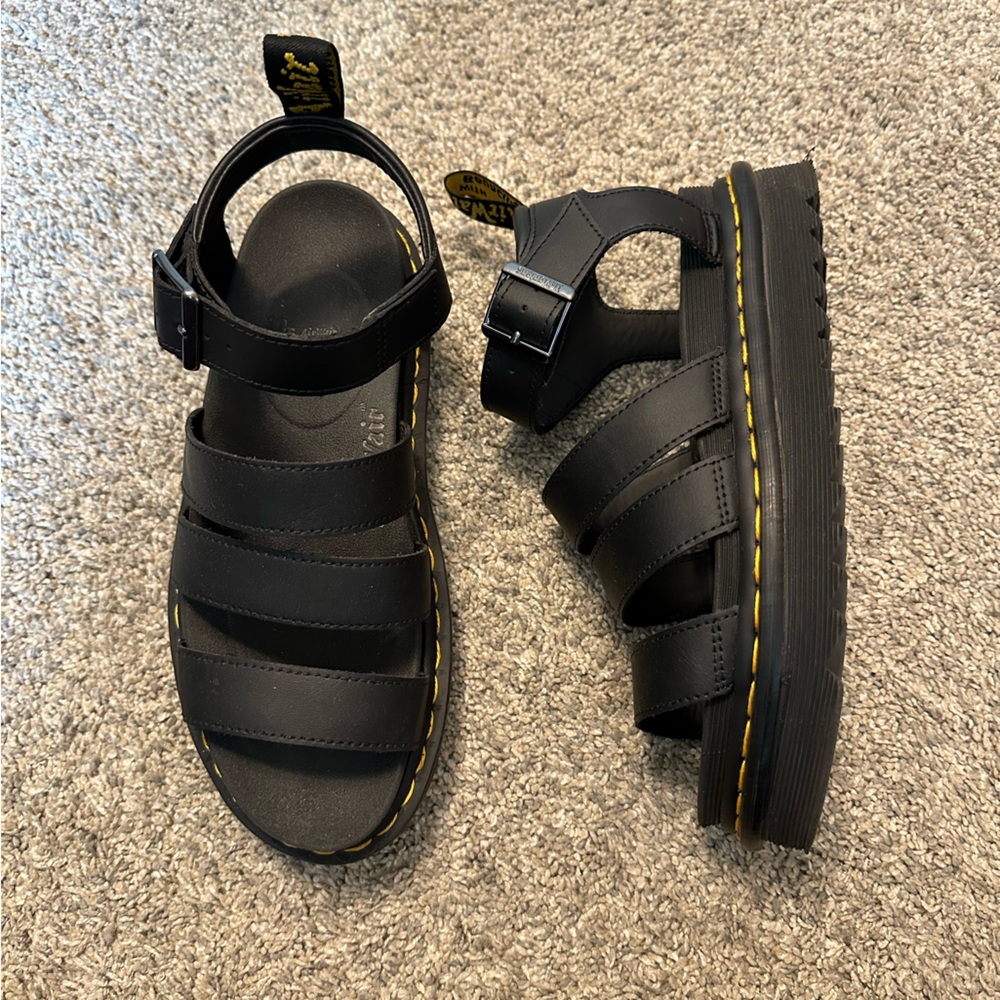 Doc Marten Blaire Hydro Leather Strap Sandals size 7 womens